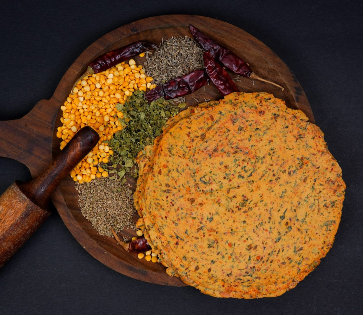 Chana Methi Papad